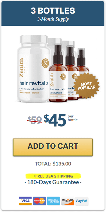 hair revital x 3 bottles price