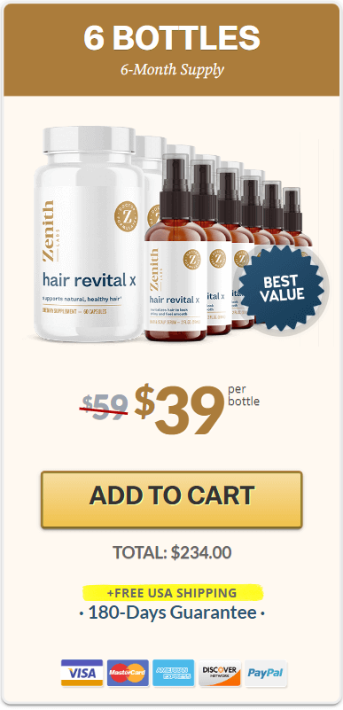 hair revital x 6 bottles price